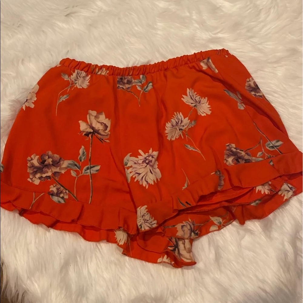 Mini floral shorts